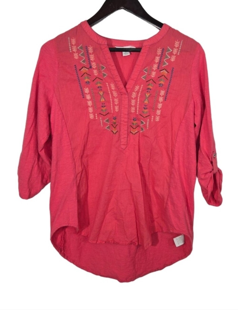 KC Khakis & Co embroidered top